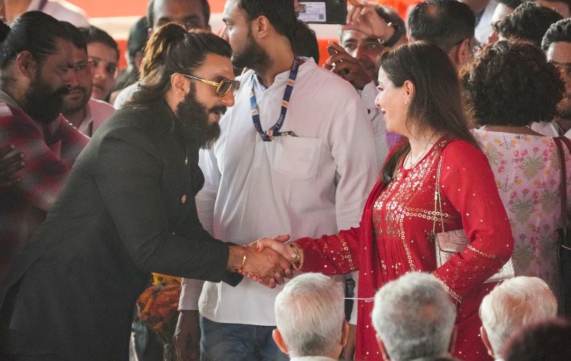 Ranveer Singh with Anjali Tendulkar